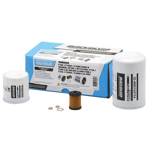 Quicksilver, 100T service kit, 8M0222224, til Yamaha F150/F150A/F150B 2006- og VF150/VF175 SHO
