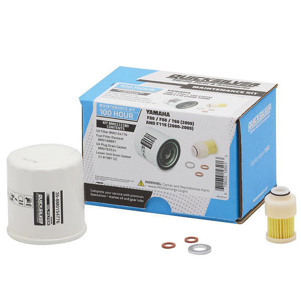Quicksilver, 100T servicekit, 8M0222280, til Yamaha F50/F60/T60