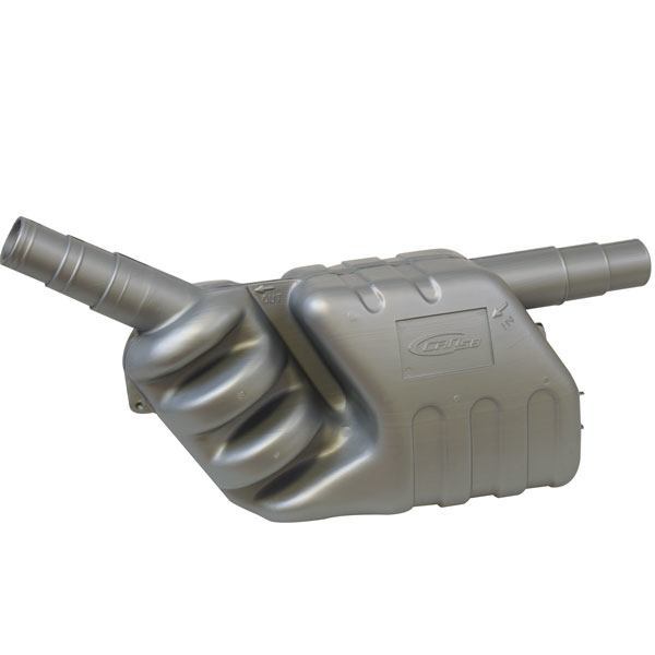 Lyddemper/vannlås, plast, 40-45-50 mm, 7 liter, 150 mm dybde, 220 mm høyde, 485 mm lengde