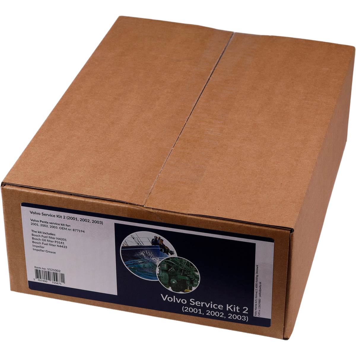 SeaTec servicekit, monteret i en Volvo Penta bådmotor