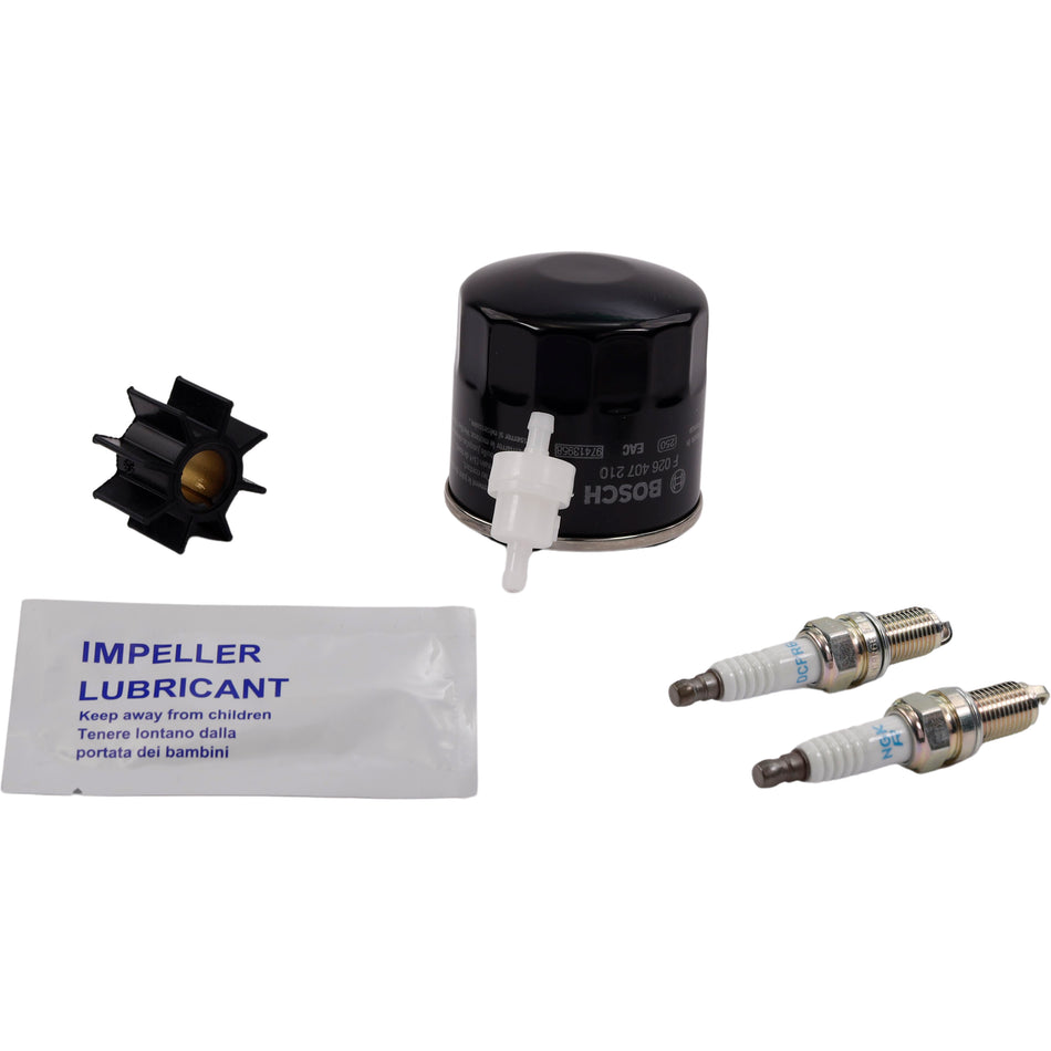 SeaTec, Mercury Servicekit 15-20HK - Oliefilter, Brændstoffilter, Tændrør, Impeller