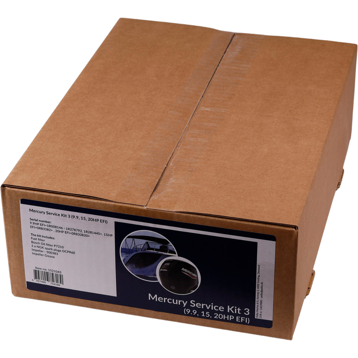 Installeret SeaTec servicekit, klar til brug på bådmotor