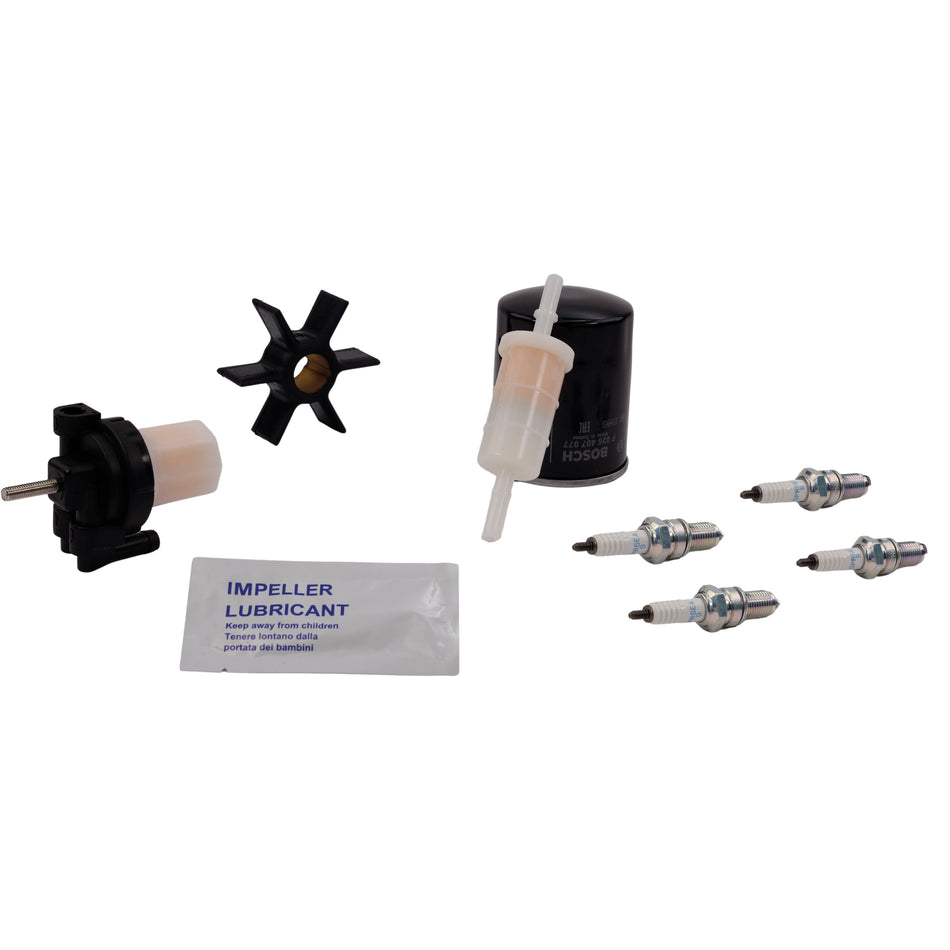 SeaTec, Mercury Servicekit 40-60 HK EFI - Oliefilter, Brændstoffilter, Tændrør, Impeller