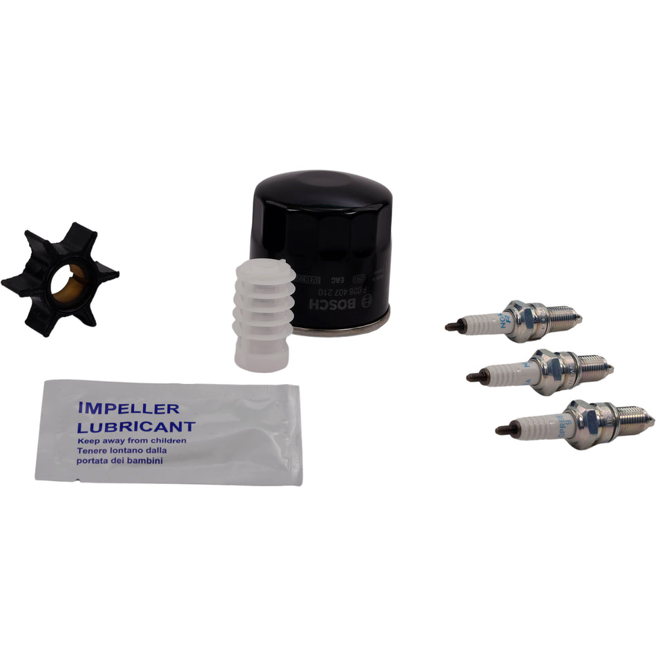SeaTec, Yamaha Servicekit 6 FT50C (2003+) - Oliefilter, Brændstoffilter, Tændrør, Impeller