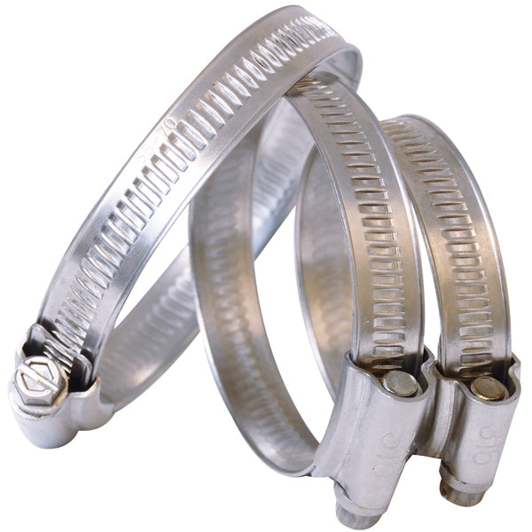 1852, Spenningsstropp AISI 316 britisk type 18-25mm, 2 stk, 11,7 mm, Maks dreiemoment: 4,8Nm