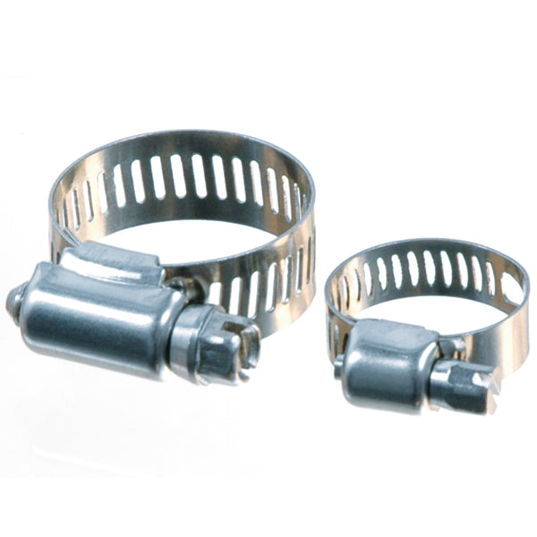 1852, Klemmestropp AISI 304, 8mm bredde, Ø8-12mm, 10 stk pakke