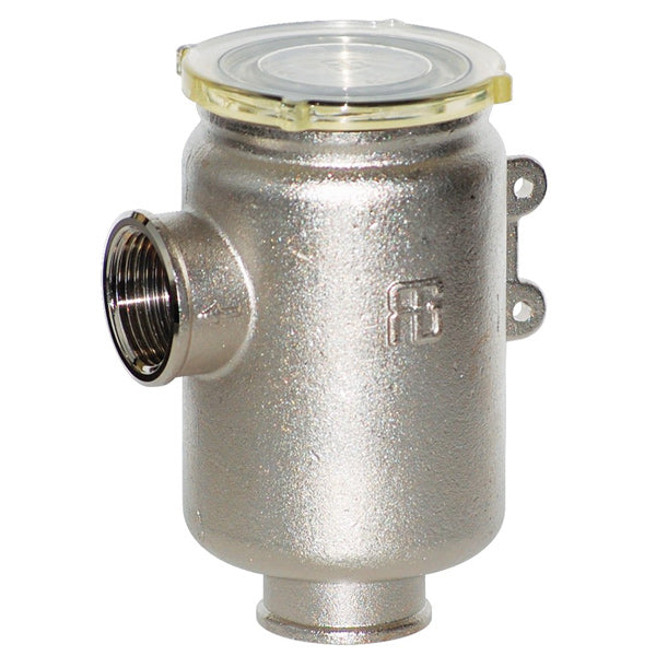 Detaljevisning af Guidi vandfilter med 3/4" tilslutning.