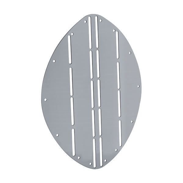 Buebeskytter Elipse RF, 265x345 mm, Rustfritt stål