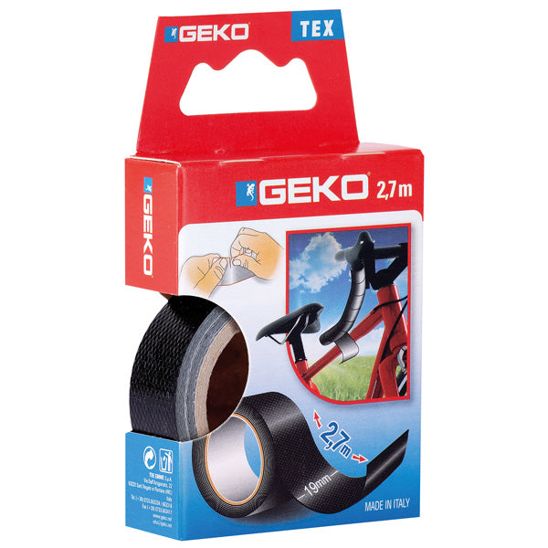 Geko lærredstape 19mm x 2,7 meter sort