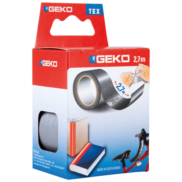 Geko lærredstape 38mm x 2,7 meter grå