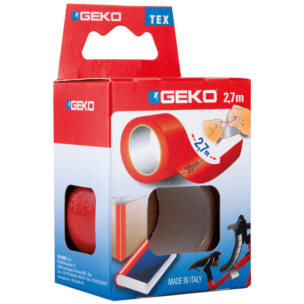 Geko lærredstape 38mm x 2,7 meter rød