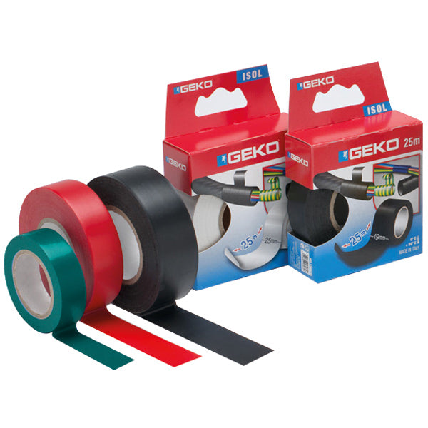 Geko ISOLERINGSTAPE 50mm X 25 meter SORT