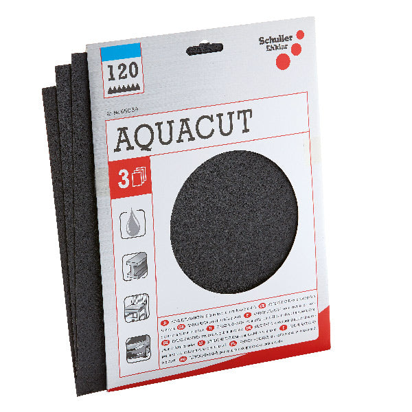 Schuller, Vådslibepapir P600 ark 230 x 280 mm - 3 stk