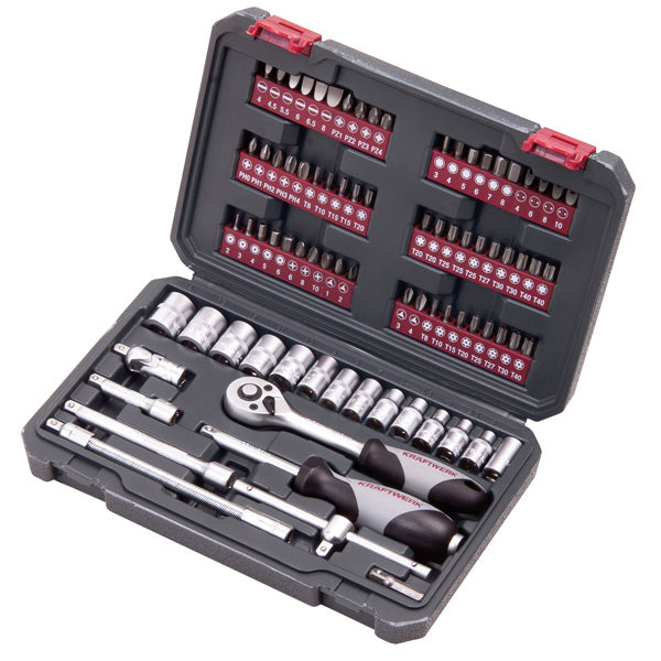 SeaTec, Kraftwerk Topnøglesæt Basic-Line 82 dele 1/4" 4 -14mm