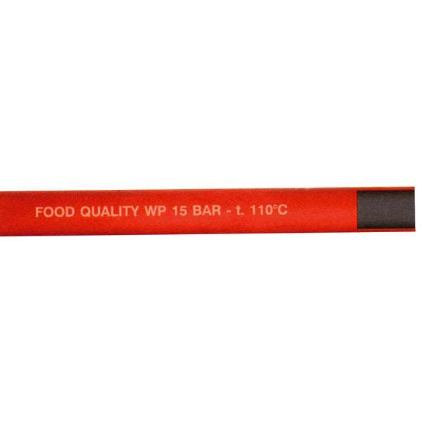 Varmtvannsslange "Food Quality" 1/2" rød 10m, EPDM, 15 bar