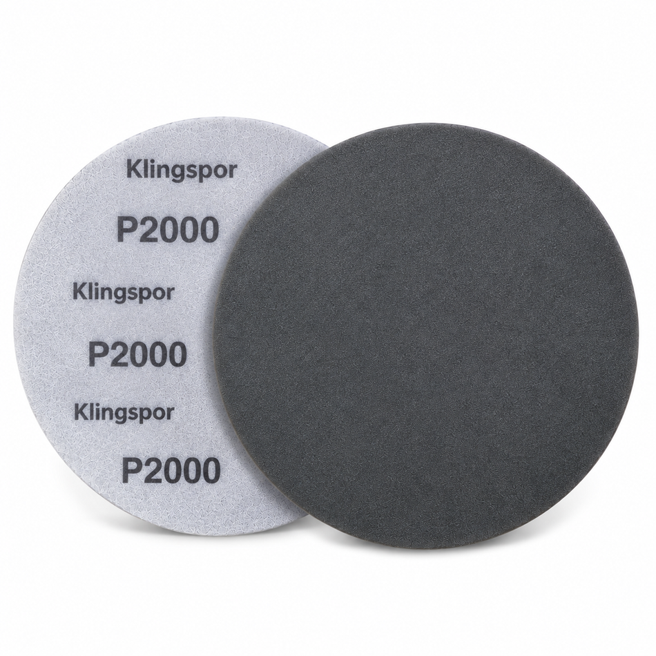 Klingspor sliperondell med skum Ø150mm P2000 10 stk